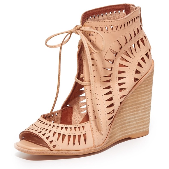 Jeffrey Campbell Shoes - Jeffrey Campbell Nude Rodillo High Wedges